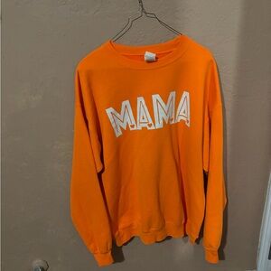 Orange 'MAMA' Sweatshirt